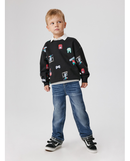 Брюки джинсовые (утепленные) детские для мальчиков Don синий