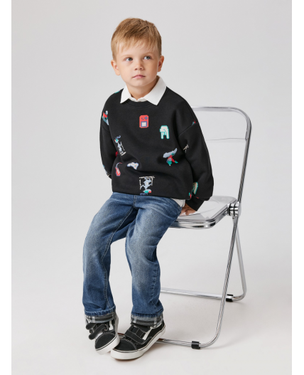 Брюки джинсовые (утепленные) детские для мальчиков Don синий