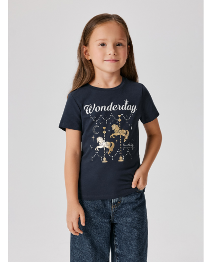 Футболка детская для девочек Esfahan темно-синий