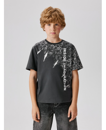 Футболка детская для мальчиков Fafnir черно-серый