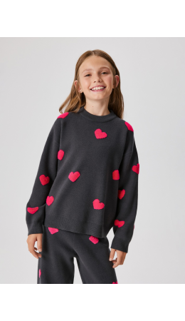 Джемпер детский для девочек Floy темно-серый