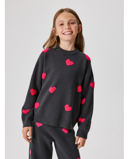 Джемпер детский для девочек Floy темно-серый
