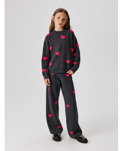 Джемпер детский для девочек Floy темно-серый