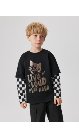 Джемпер детский для мальчиков Gallagher черный