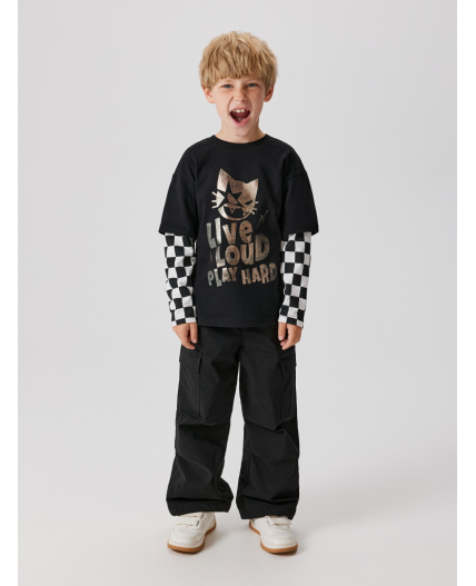 Джемпер детский для мальчиков Gallagher черный