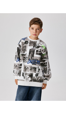 Джемпер детский для мальчиков Gidor белый