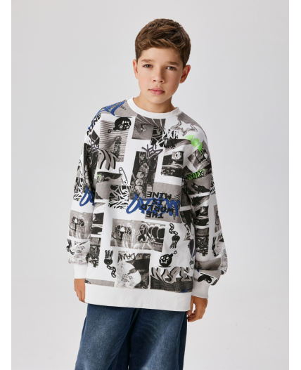 Джемпер детский для мальчиков Gidor белый