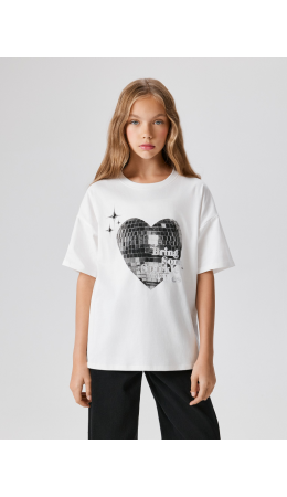 Футболка детская для девочек Gulu белый