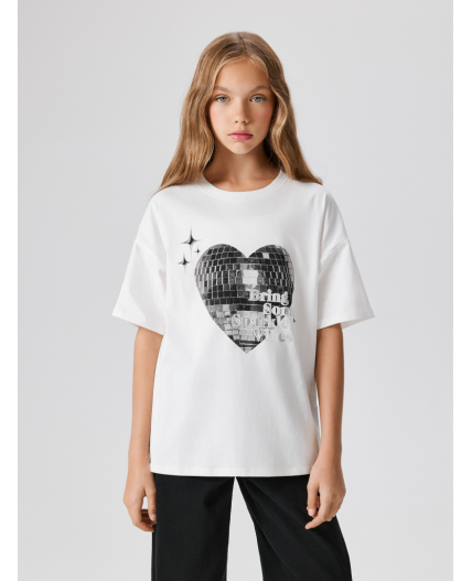 Футболка детская для девочек Gulu белый