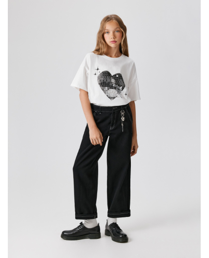 Футболка детская для девочек Gulu белый