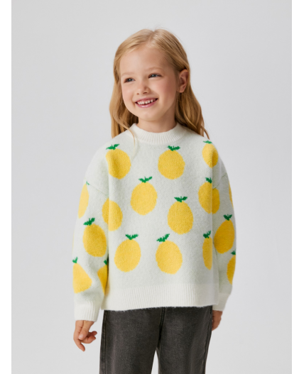 Джемпер детский для девочек Jade молочный