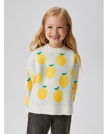 Джемпер детский для девочек Jade молочный