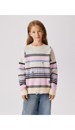 Джемпер детский для девочек Jasmin разноцветный