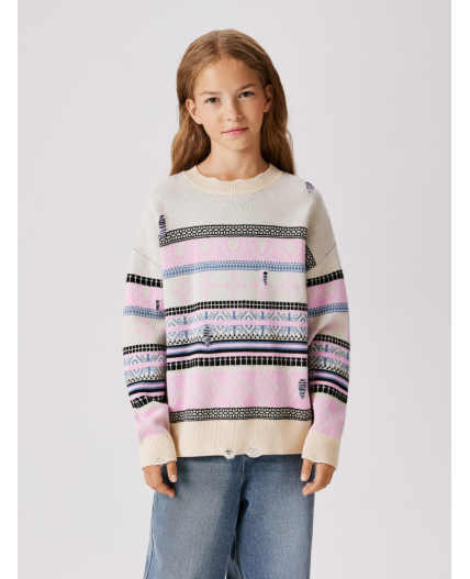 Джемпер детский для девочек Jasmin разноцветный