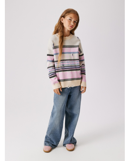 Джемпер детский для девочек Jasmin разноцветный