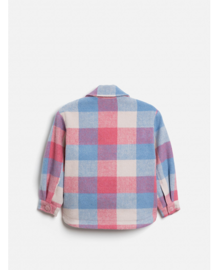 Куртка детская для девочек Jerr розовая клетка