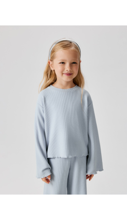 Джемпер детский для девочек Kalangala_ls голубой
