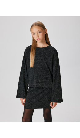 Джемпер детский для девочек Kalangala_ls черный