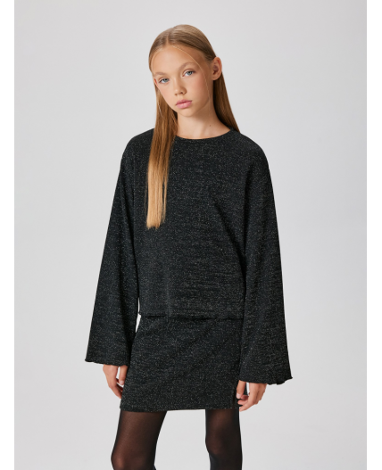 Джемпер детский для девочек Kalangala_ls черный