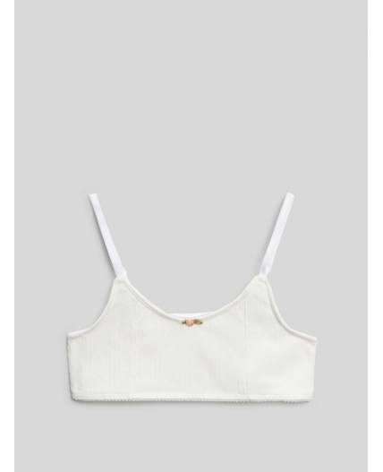 Топ бельевой детский для девочек Kayla молочный