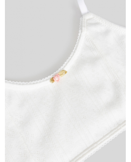 Топ бельевой детский для девочек Kayla молочный