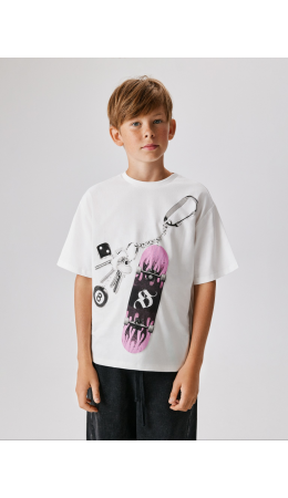 Футболка детская для мальчиков Kentaurus белый