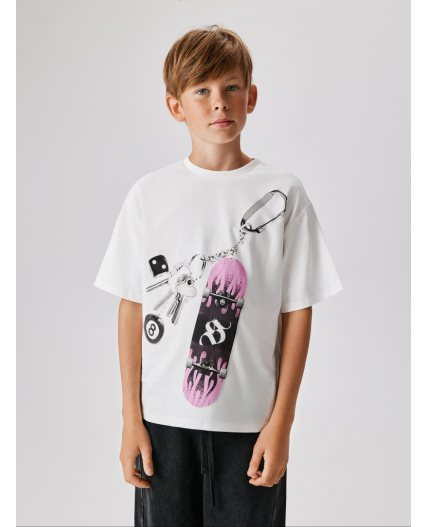 Футболка детская для мальчиков Kentaurus белый