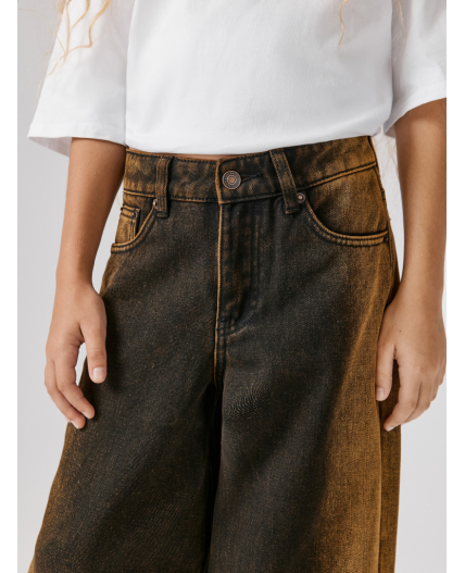 Брюки джинсовые (утепленные) детские для девочек Konda темно-серый