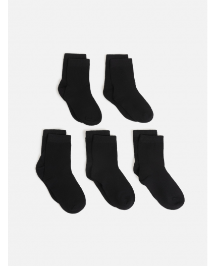 Носки детские в наборе из 5 пар Moon черный