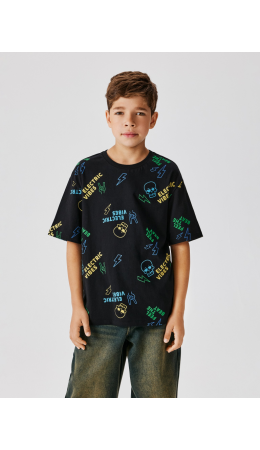 Футболка детская для мальчиков Moroz черный