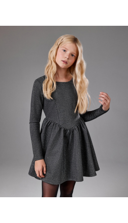 Платье детское для девочек Nika темно-серый