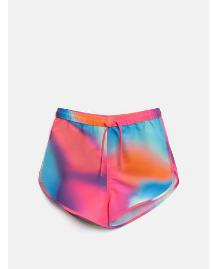 Шорты купальные детские для девочек Ombrina2 розовый принт