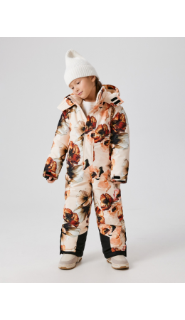 Комбинезон (утепленный) детский Onega бежевый принт