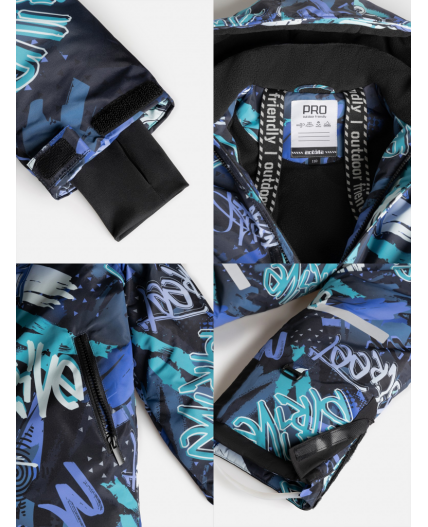 Комбинезон (утепленный) детский Onega синий принт