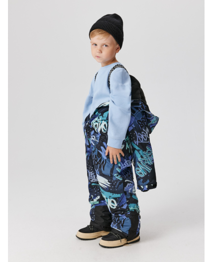 Комбинезон (утепленный) детский Onega синий принт
