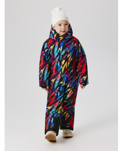 Комбинезон (утепленный) детский Onega черный принт