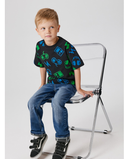 Футболка детская для мальчиков Santa черный