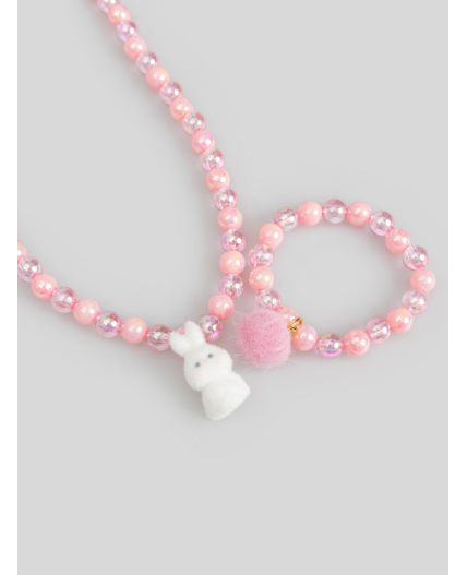 Набор (бусы + браслет) детский Tully разноцветный