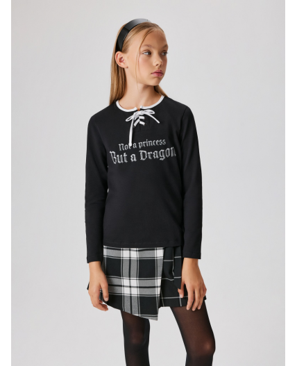 Джемпер детский для девочек Ulada черный