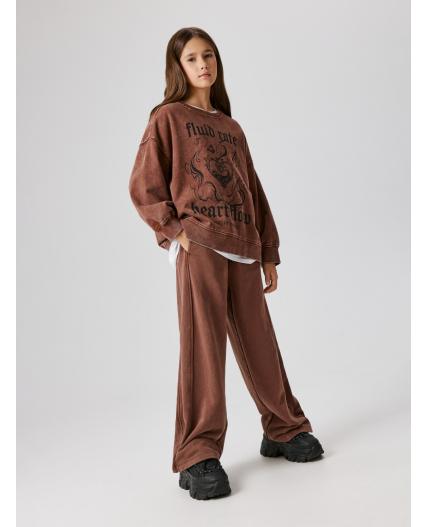 Брюки детские для девочек Ulyuna коричневый