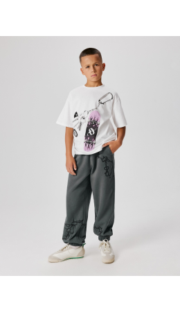 Брюки детские для мальчиков Vega_pt пепельно-серый