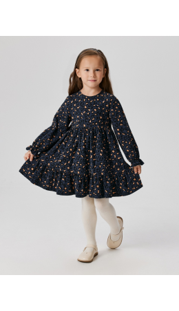 Платье детское для девочек Vita синий принт