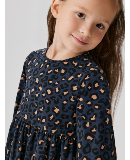 Платье детское для девочек Vita синий принт