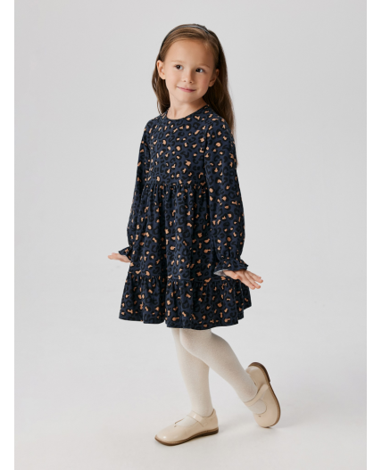 Платье детское для девочек Vita синий принт