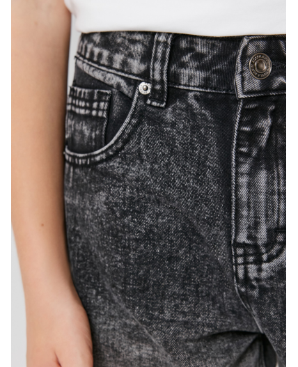 Брюки джинсовые детские для мальчиков Yugan черно-серый