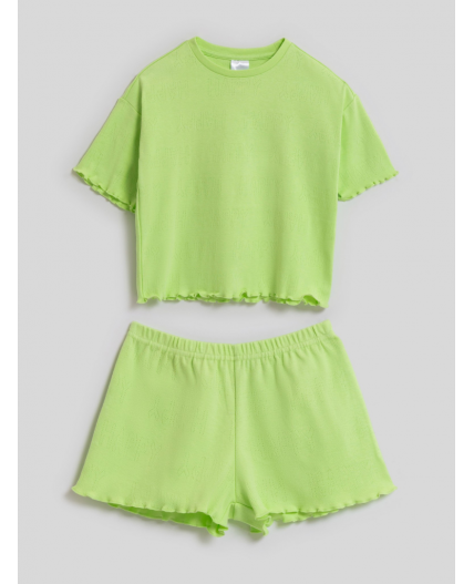 Пижама детская для девочек Zlota лайм