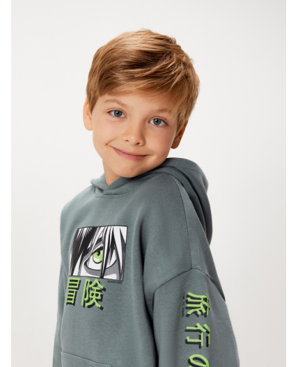 Джемпер детский для мальчиков Akeno серый