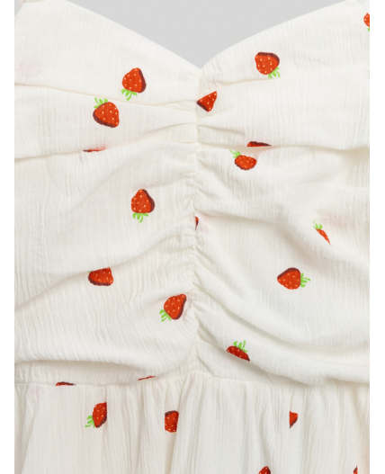 Платье детское для девочек Alya белый принт