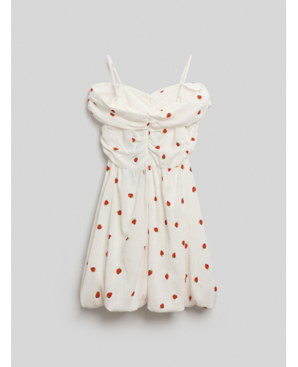 Платье детское для девочек Alya белый принт