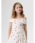 Платье детское для девочек Alya белый принт